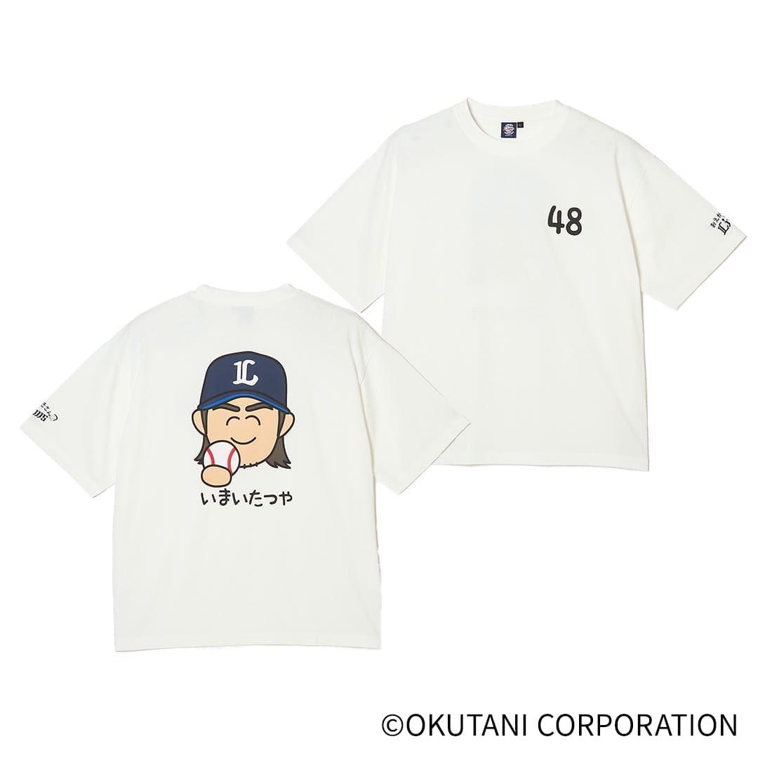 たなか 顔Tシャツ1 受注生産】おえかきさん×ライオンズ Tシャツ(ホワイト)[受付