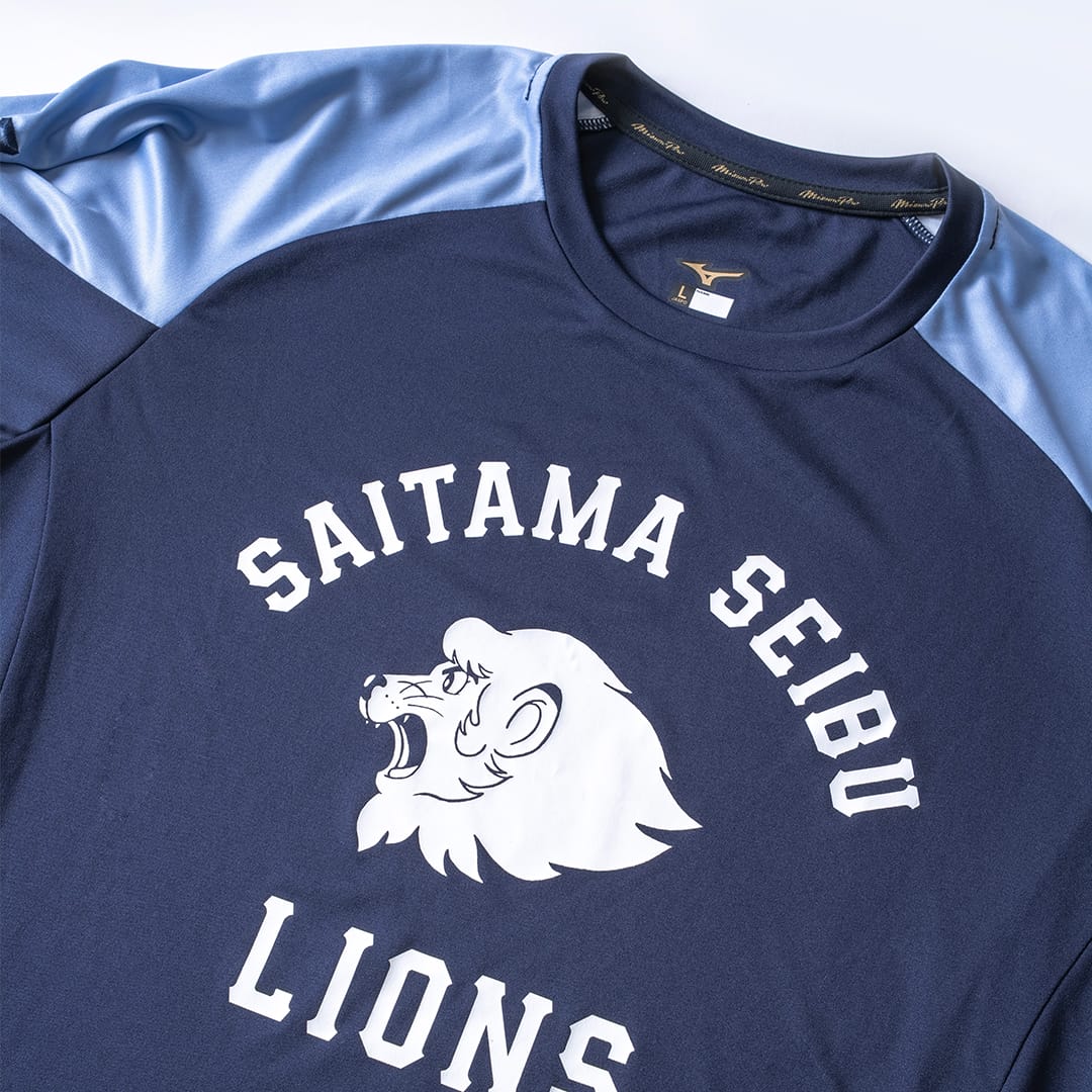 埼玉西武ライオンズ　オーセンティック　Tシャツ　長袖　Lサイズ 受注生産】[ミズノ]オーセンティックロゴTシャツ(長袖)(S): アパレル