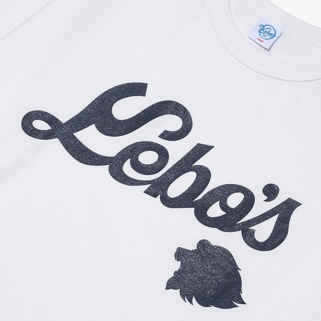 KEBOZ×LIONS L/S TEE WHITE L