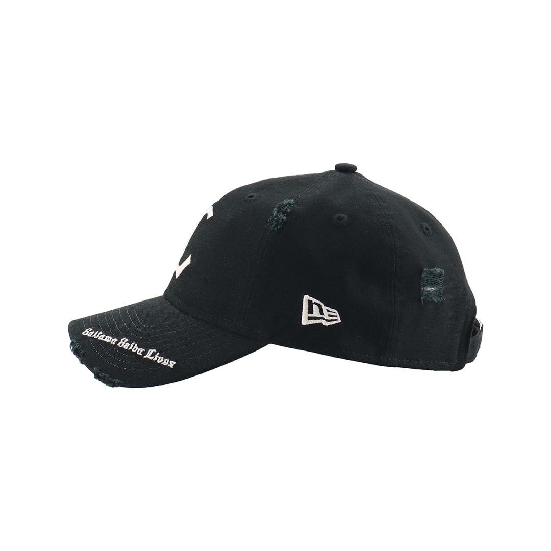 NEW ERA×LIONS 9TWENTY DAMAGED VISOR LOGO BLACK