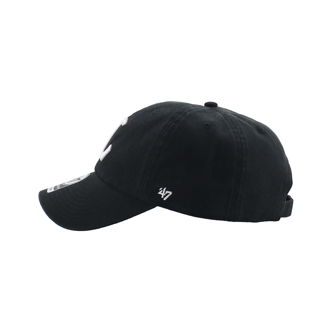 47×LIONS CLEAN UP Black Logo White: キャップ | 埼玉西武ライオンズ