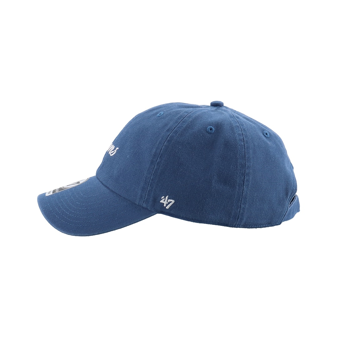 '47×LIONS CLEAN UP Timber Blue Script White