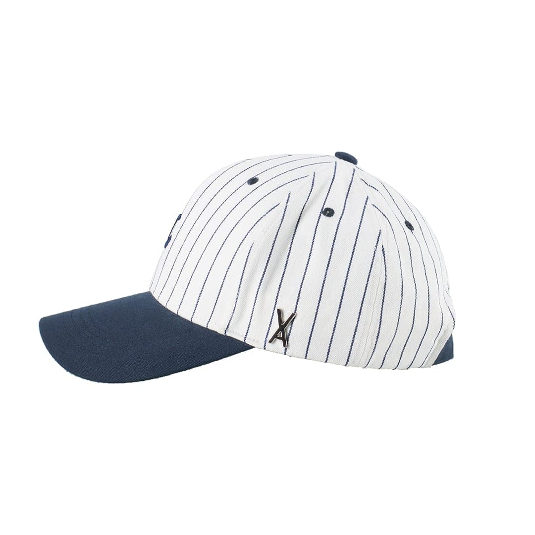 【予約】VARZAR×LIONS Pinstripe Mini Logo Stud Overfit Ball Cap