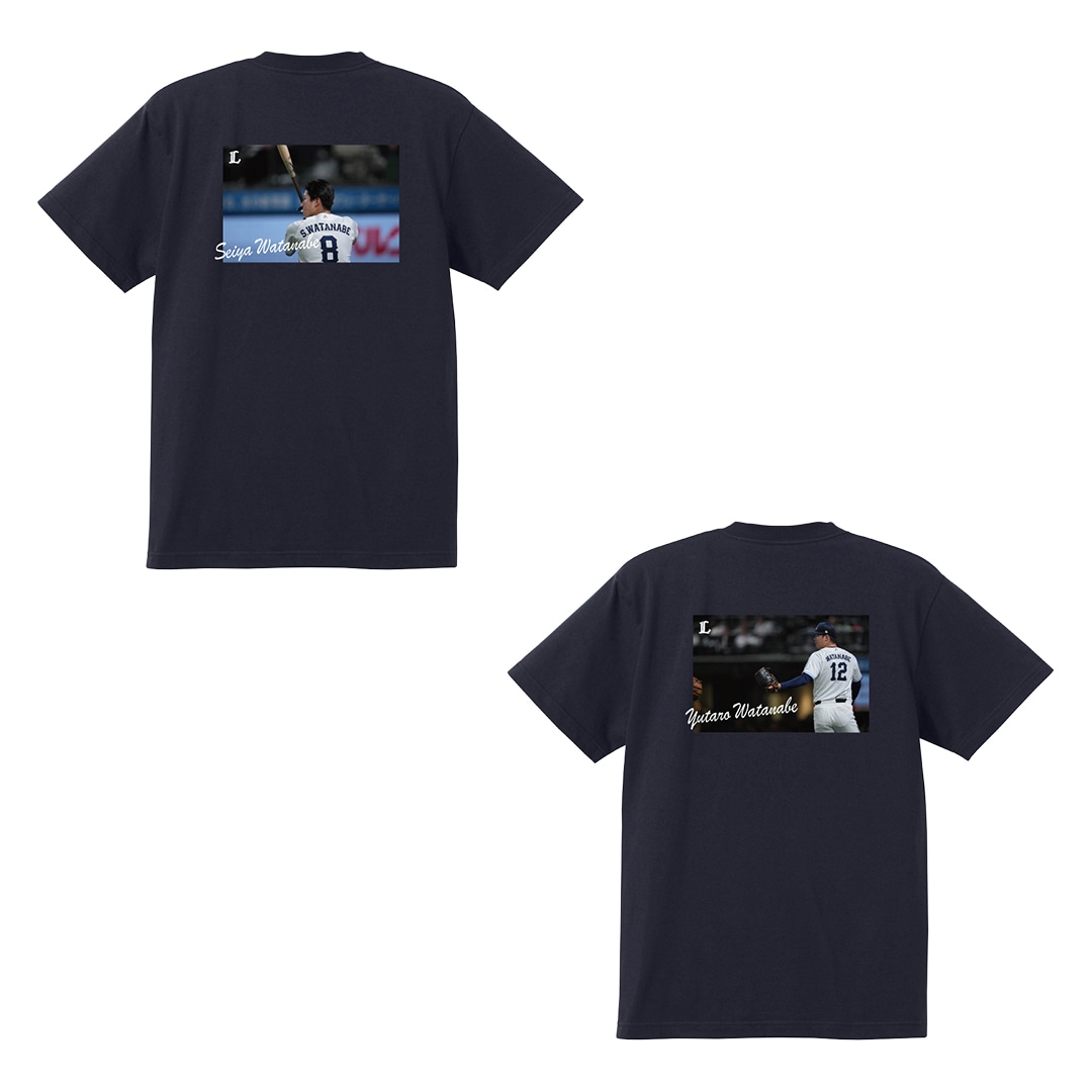 埼玉西武ライオンズ 栗山巧 ファン共創Tシャツ 受注生産】THE BACK Tシャツ[受付期間終了](S #1 栗山 巧): Tシャツ