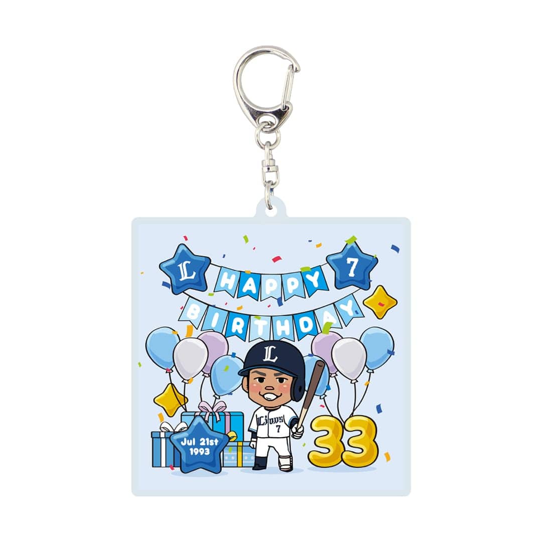 【受注生産】選手バースデーグッズ 7月/8月 アクリルキーホルダー #31 茶野 篤政