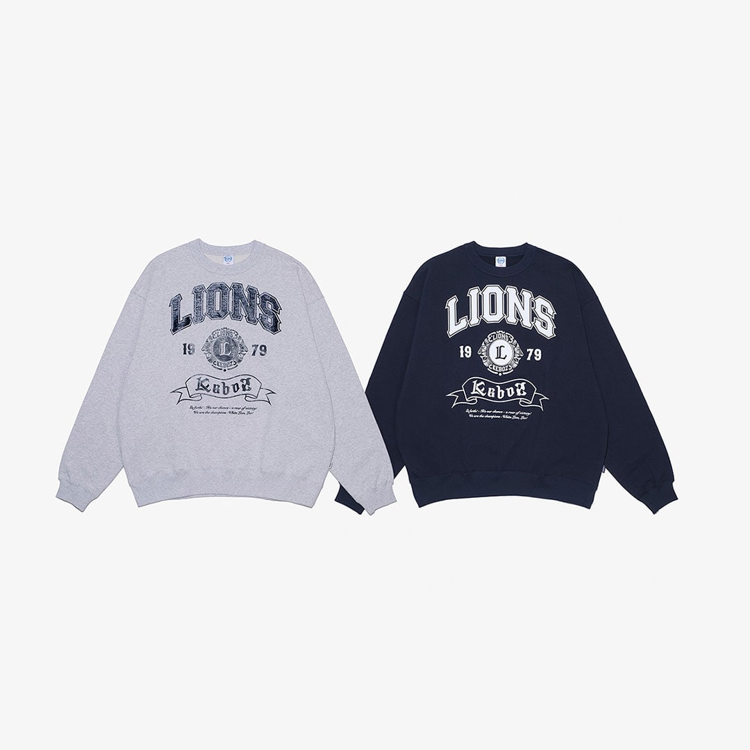 KEBOZ×LIONS SWEAT CREWNECK NAVY(M): アパレル | 埼玉西武ライオンズ