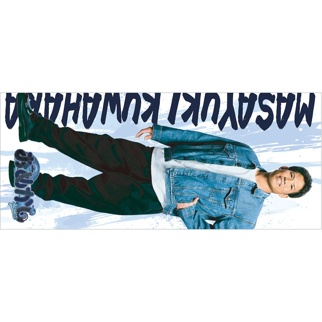 受注生産】マイクロファイバーフェイスタオル(#1 栗山 巧): タオル