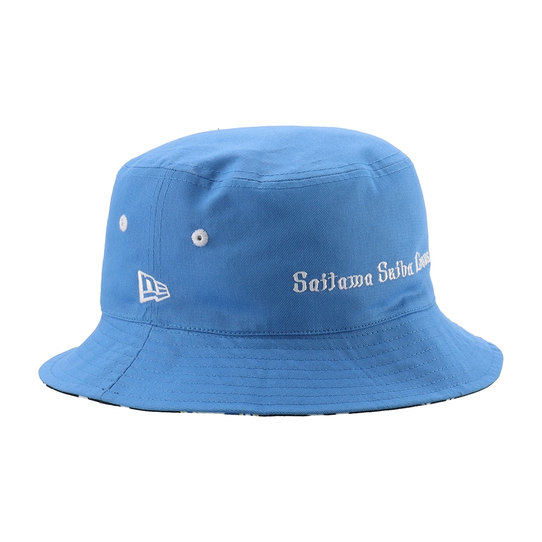 NEW ERA×LIONS BUCKET01 REVERSIBLE BLUE×ALLOVER BLACK L/XL