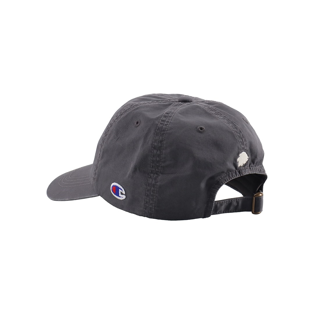 Champion×LIONS WASHED TWILL CAP CHARCOAL
