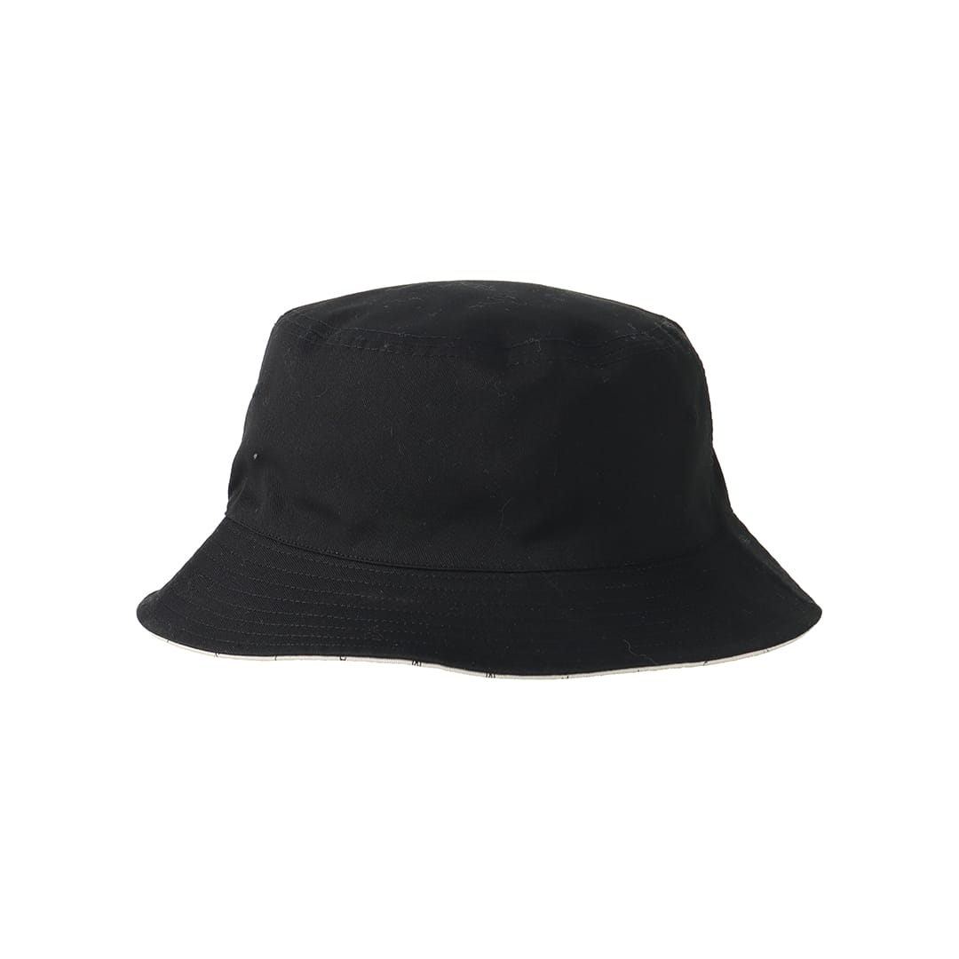 NEW ERA×LIONS BUCKET01 REVERSIBLE STRIPE BLACK: キャップ