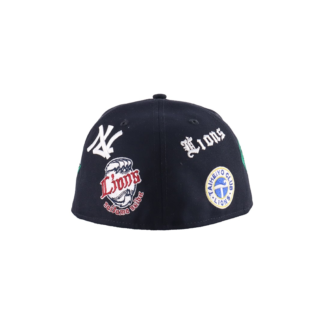 NEW ERA×LIONS 59FIFTY  ALL OVER LOGO NAVY 7 1/4