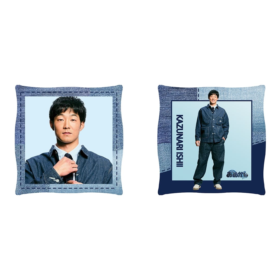 【受注生産】デニム柄スクエアクッション #1 栗山 巧