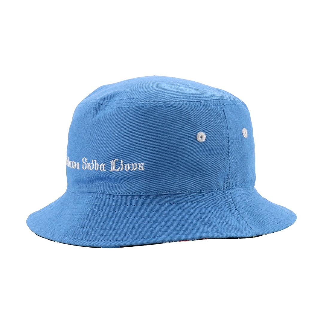 NEW ERA×LIONS BUCKET01 REVERSIBLE BLUE×ALLOVER BLACK(M/L