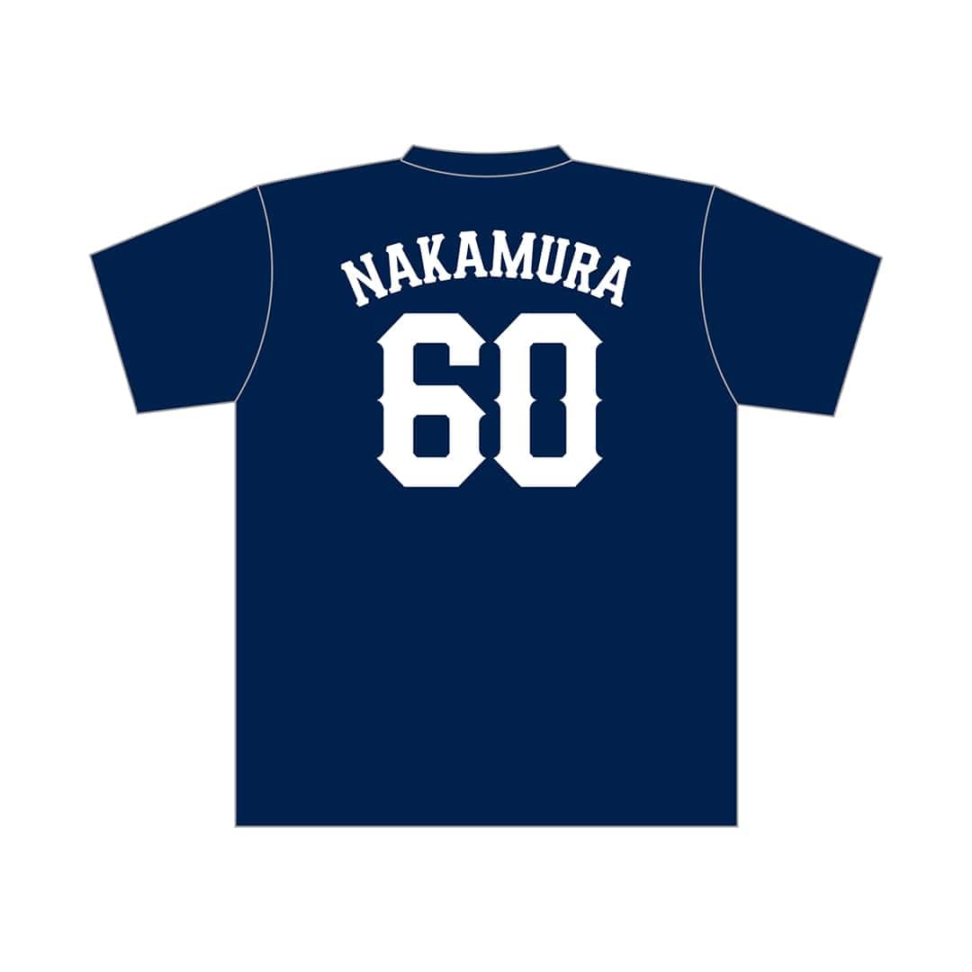 【予約】プレイヤーズTシャツ ネイビー×ホワイト(定番8選手+背番号なし) S～XL #8 渡部 聖弥 L