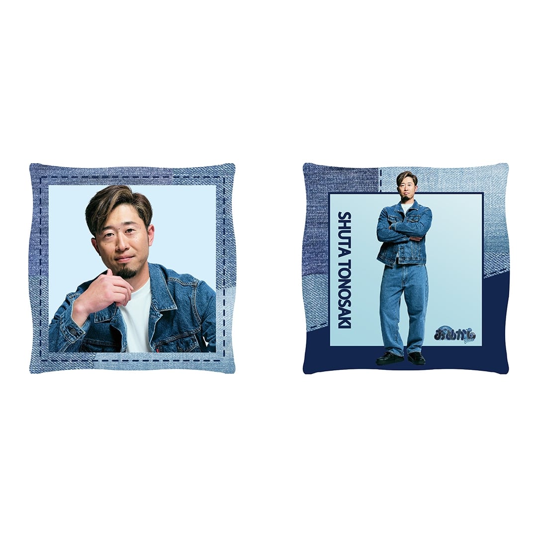 【受注生産】デニム柄スクエアクッション #1 栗山 巧