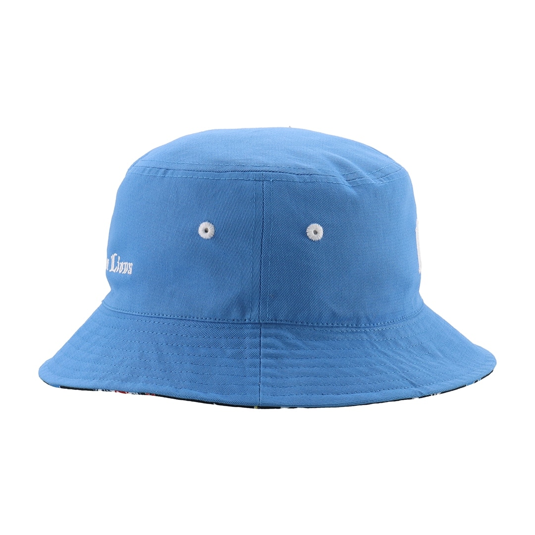 NEW ERA×LIONS BUCKET01 REVERSIBLE BLUE×ALLOVER BLACK(M/L
