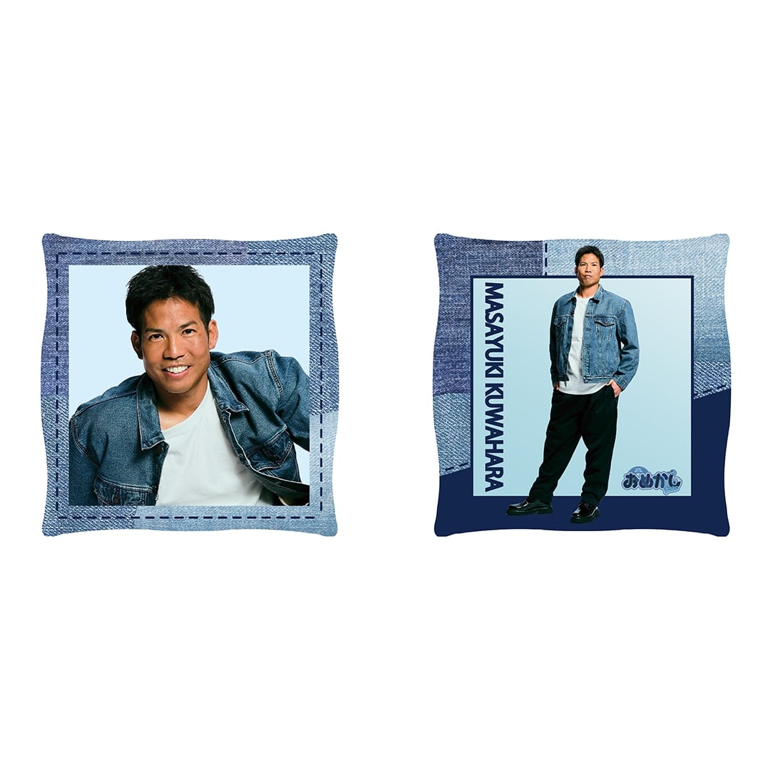 【受注生産】デニム柄スクエアクッション #1 栗山 巧