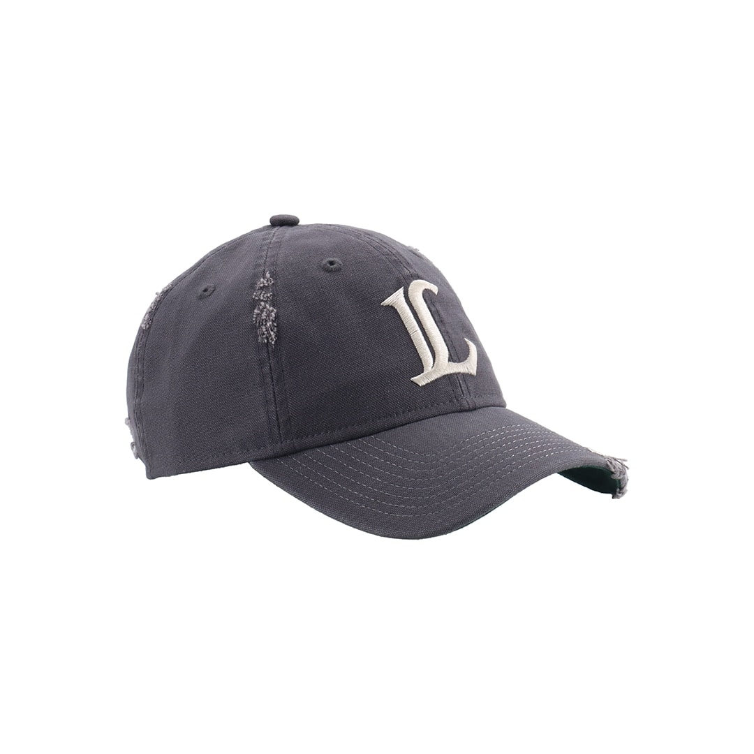 NEW ERA×LIONS 9TWENTY DAMAGED VISOR LOGO GRAY