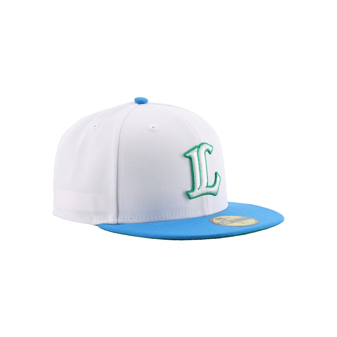 NEW ERA×LIONS 59FIFTY INITIAL WHITE BLUE 7 5/8