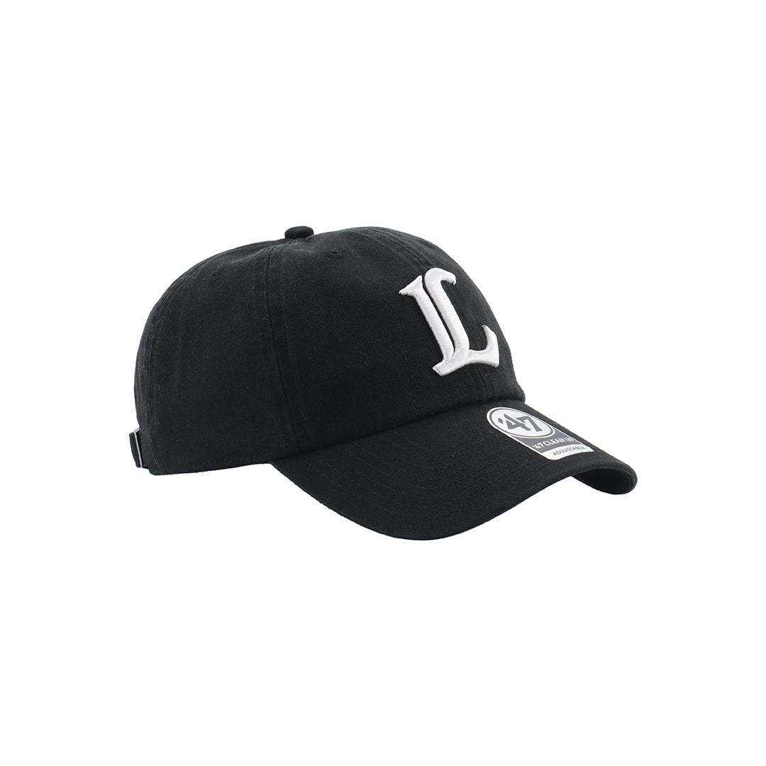 47×LIONS CLEAN UP Black Logo White: キャップ | 埼玉西武ライオンズ