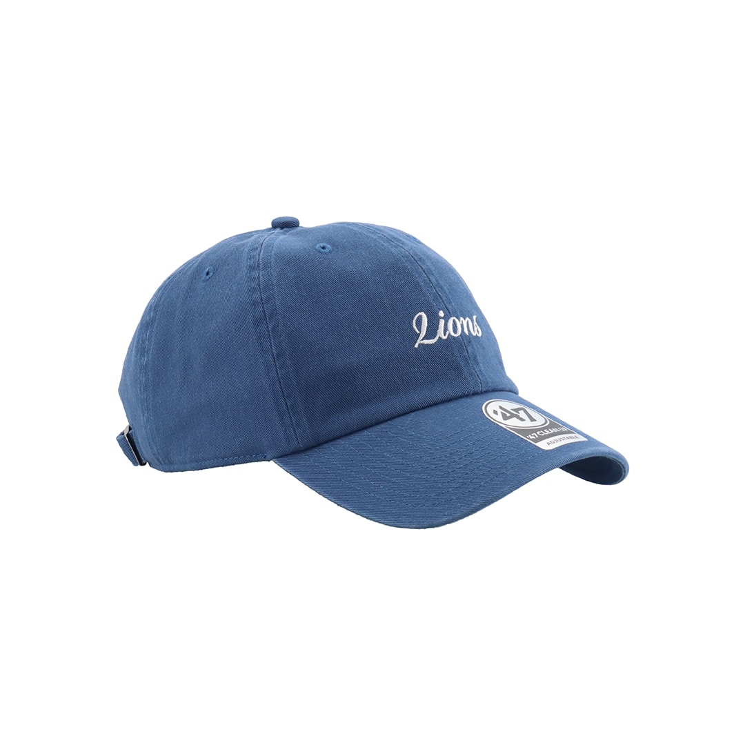 47×LIONS CLEAN UP Timber Blue Script White: キャップ | 埼玉西武