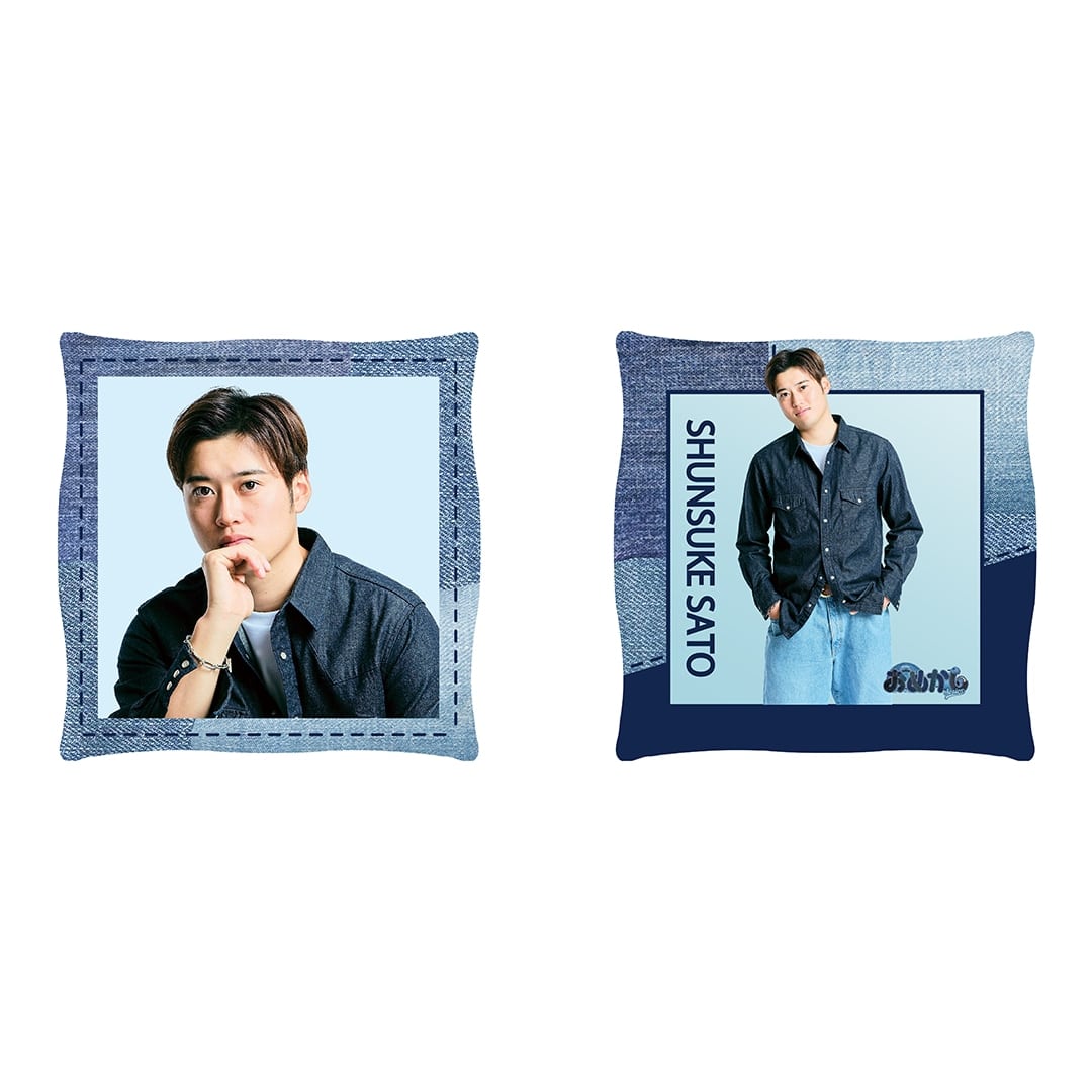 【受注生産】デニム柄スクエアクッション #1 栗山 巧