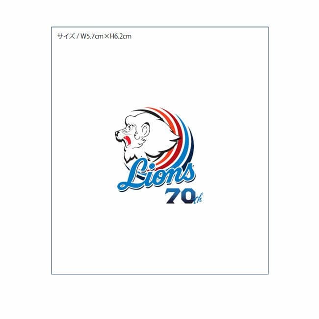 ライオンズ70周年ポロシャツ（鹿の子ホワイト）