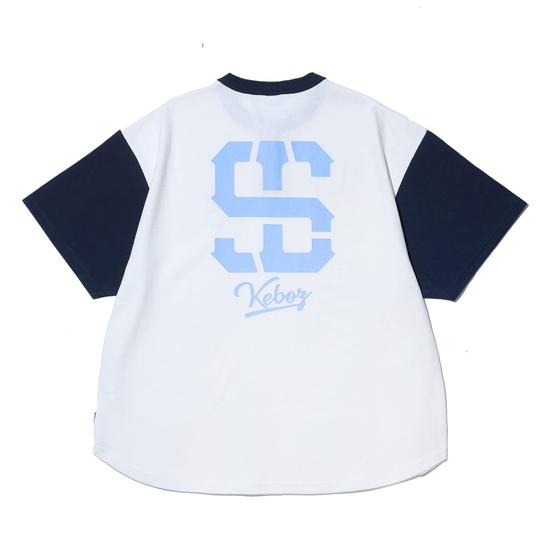 KEBOZ×LIONS ROUND HENLEY NECK S/S TEE(S): Tシャツ | 埼玉西武