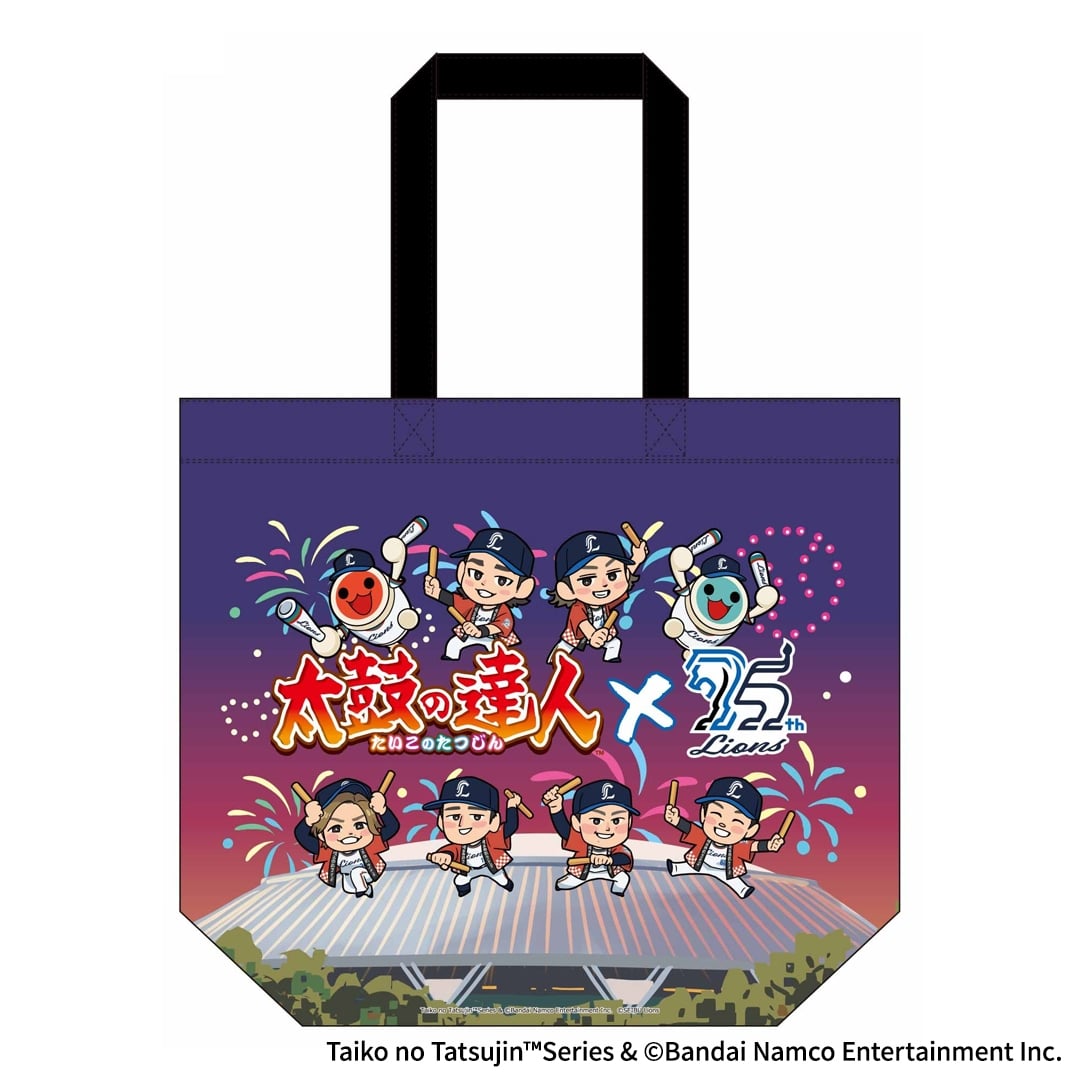 太鼓の達人×ライオンズコラボトートバッグ: バッグ | 埼玉西武