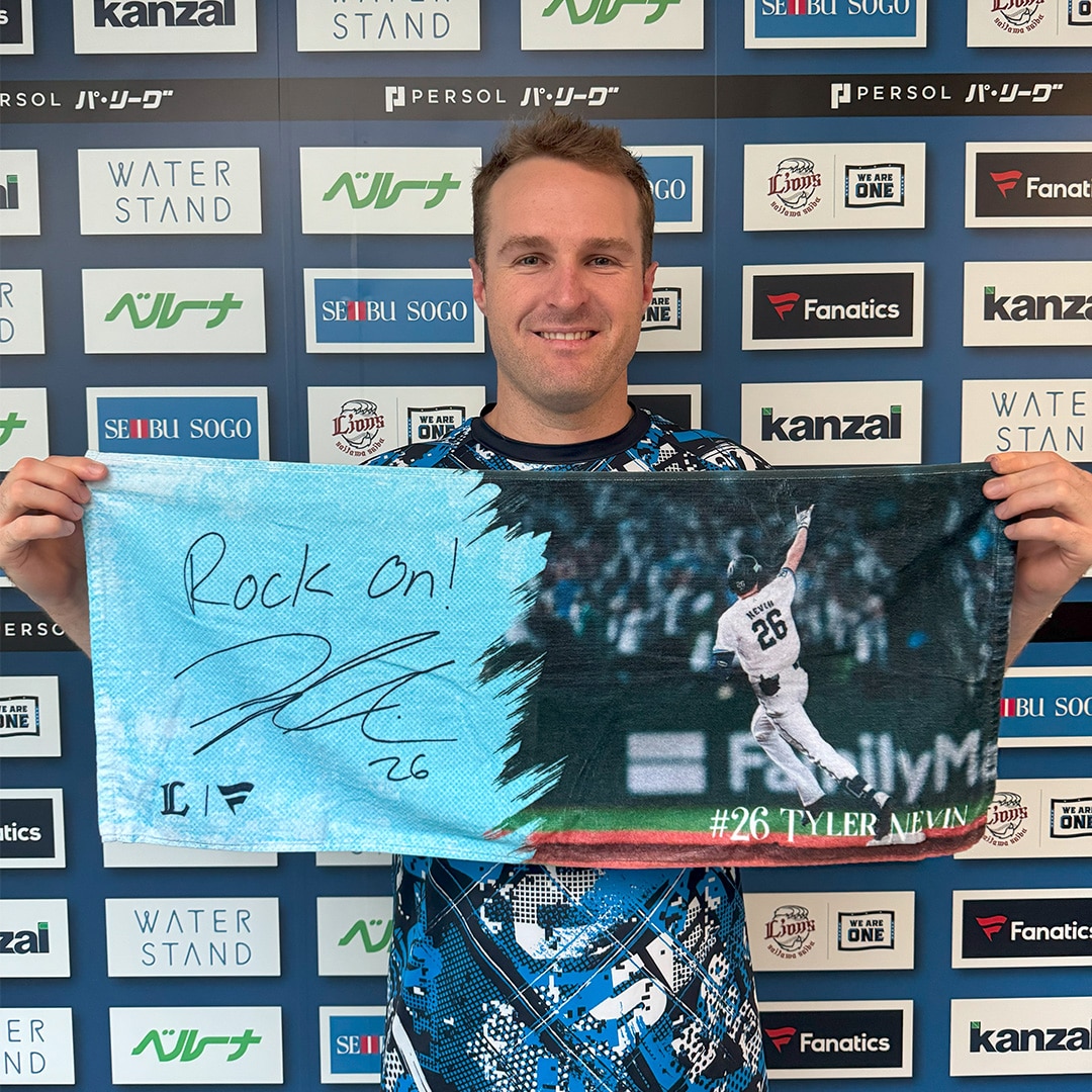 K*K様 埼玉西武ライオンズ ネビン デフォルメプレイヤーズ フェイスタオル 2 K*K様 埼玉西武ライオンズ ネビン デフォルメプレイヤーズ