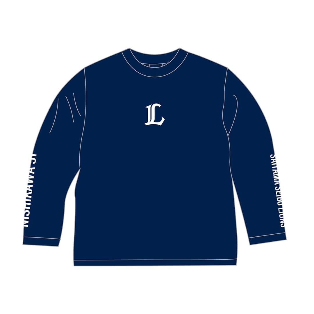 受注生産】プレイヤーズロングスリーブTシャツ ネイビー×ホワイト(S