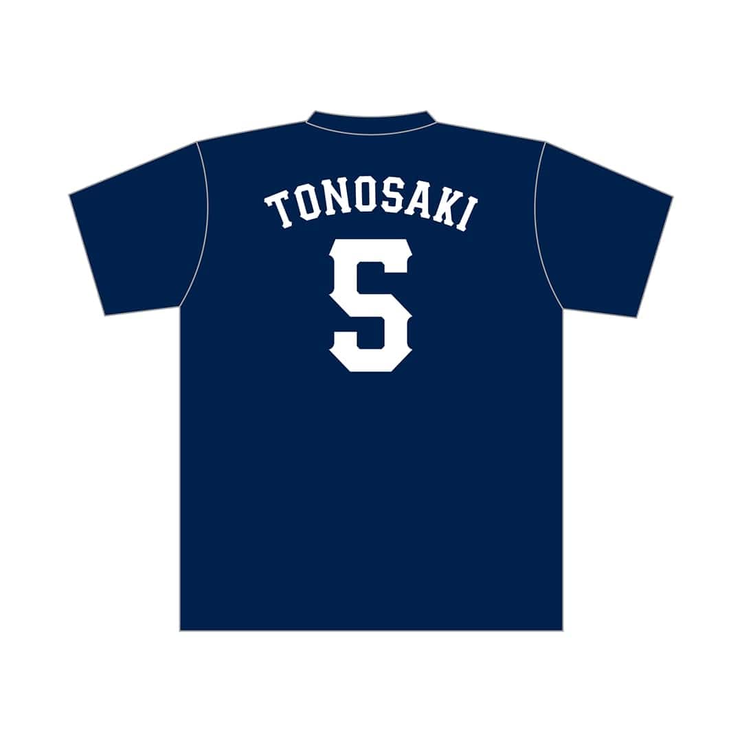 受注生産】プレイヤーズTシャツ ネイビー×ホワイト(定番8選手+背番号