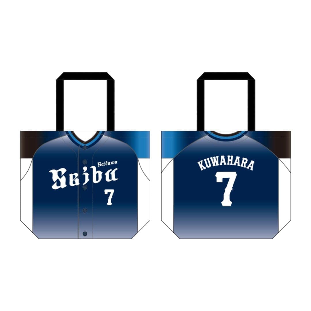 受注生産】球春到来プレイヤーズグッズ ユニフォーム柄トートバッグ