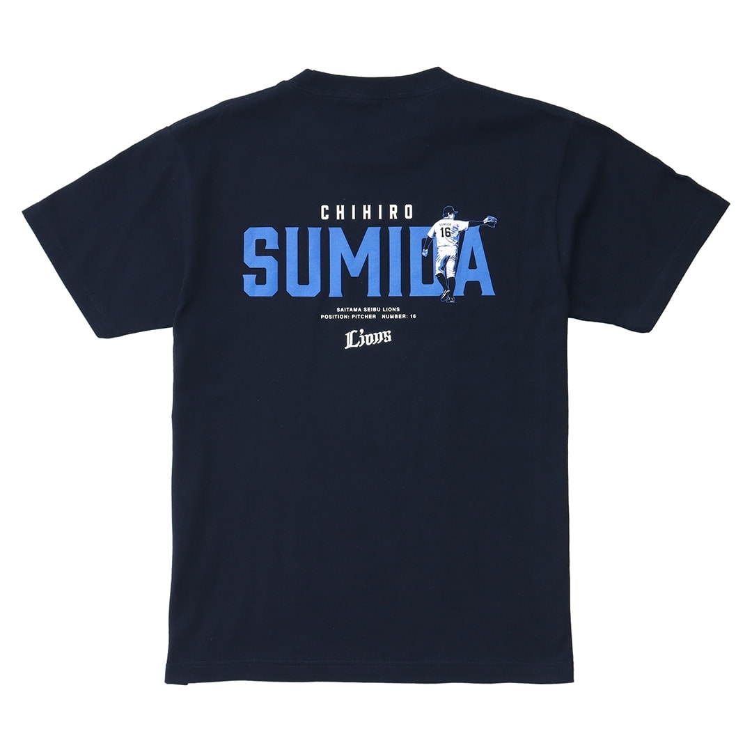 プレイヤーズデザインTシャツ #16 隅田 知一郎(S): Tシャツ | 埼玉西武
