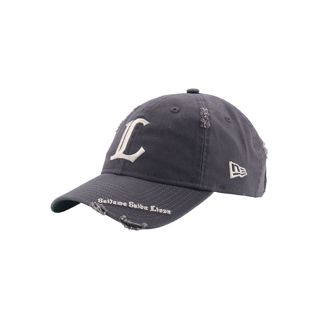 NEW ERA×LIONS 9TWENTY DAMAGED VISOR LOGO GRAY