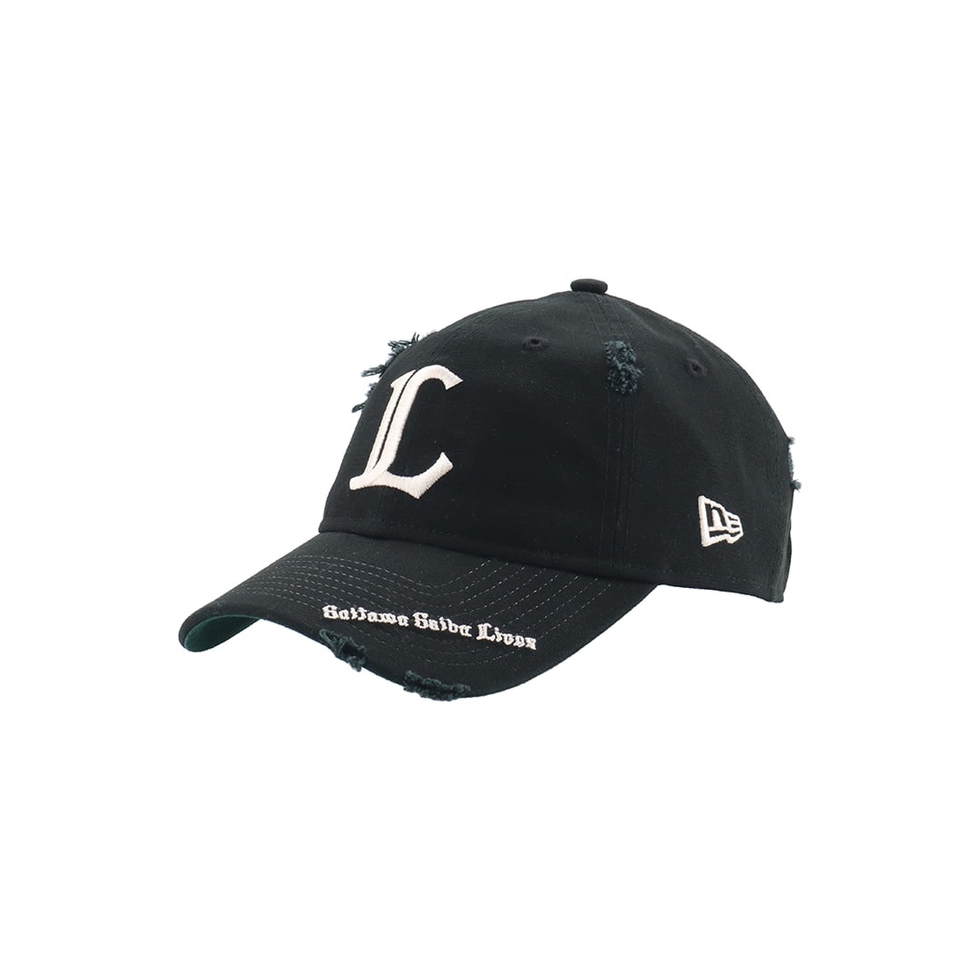 NEW ERA×LIONS 9TWENTY DAMAGED VISOR LOGO BLACK