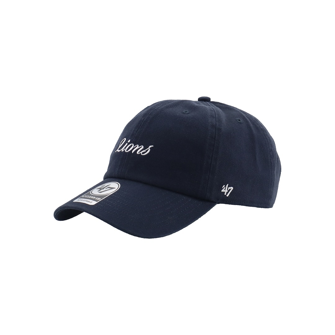 47×LIONS CLEAN UP Navy Script White: キャップ | 埼玉西武ライオンズ