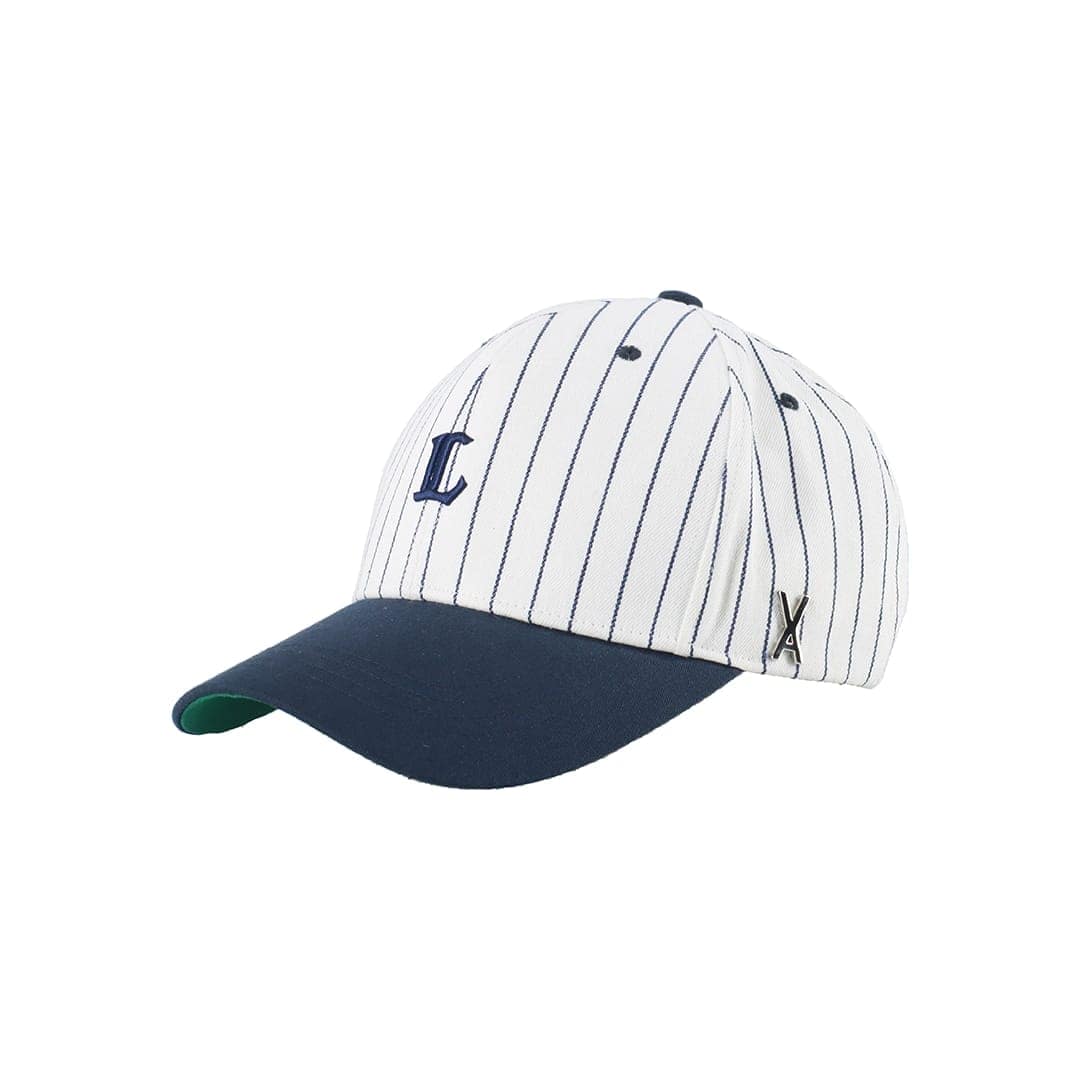 【予約】VARZAR×LIONS Pinstripe Mini Logo Stud Overfit Ball Cap
