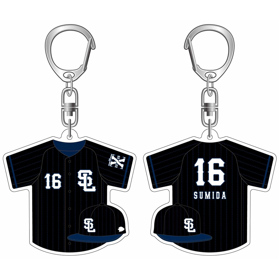 【受注生産】プレイヤーズアクリルユニフォームキーホルダー Lions Black Mode Ver. #122 是澤 涼輔