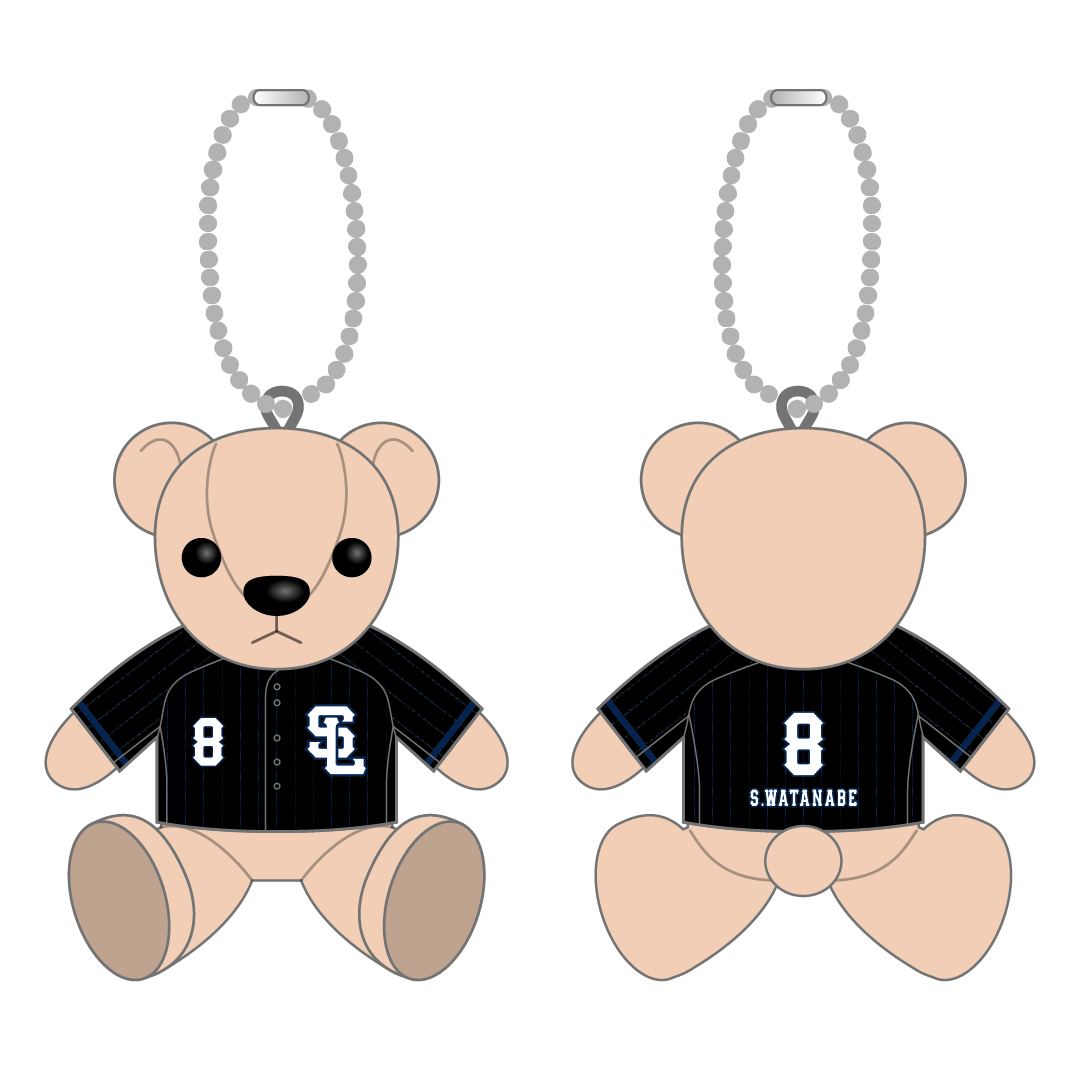 【受注生産】プレイヤーズユニフォームテディベア Lions Black Mode Ver. #19 佐藤 隼輔