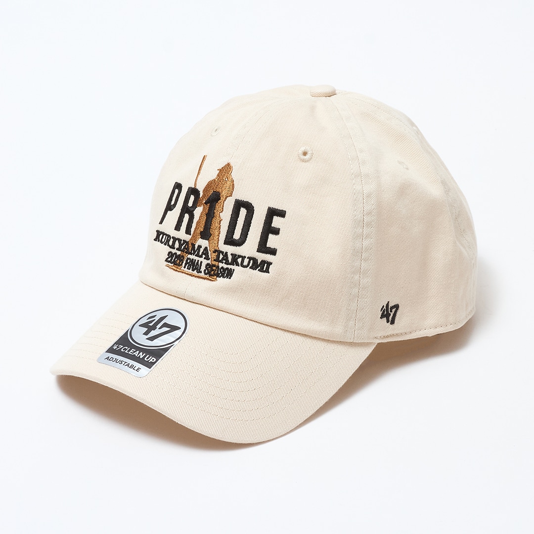 PR1DEグッズ「VISUAL LOGO GOODS」'47 CLEAN UP NATURAL: キャップ