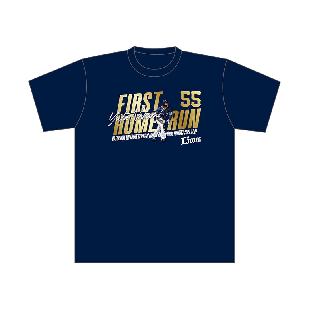 【受注生産】仲三優太選手プロ初本塁打記念Tシャツ[受付期間終了] L