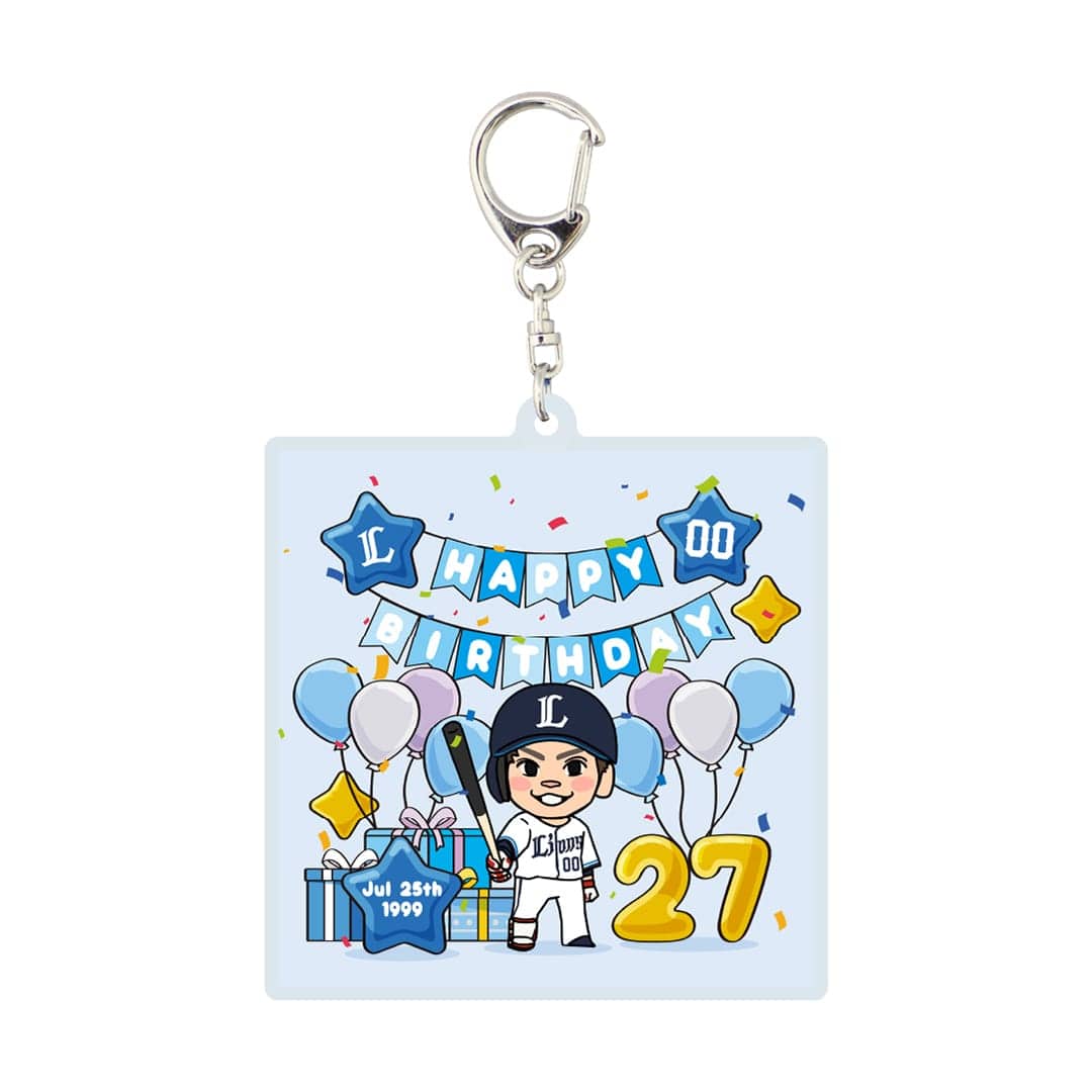 【受注生産】選手バースデーグッズ 7月/8月 アクリルキーホルダー #31 茶野 篤政