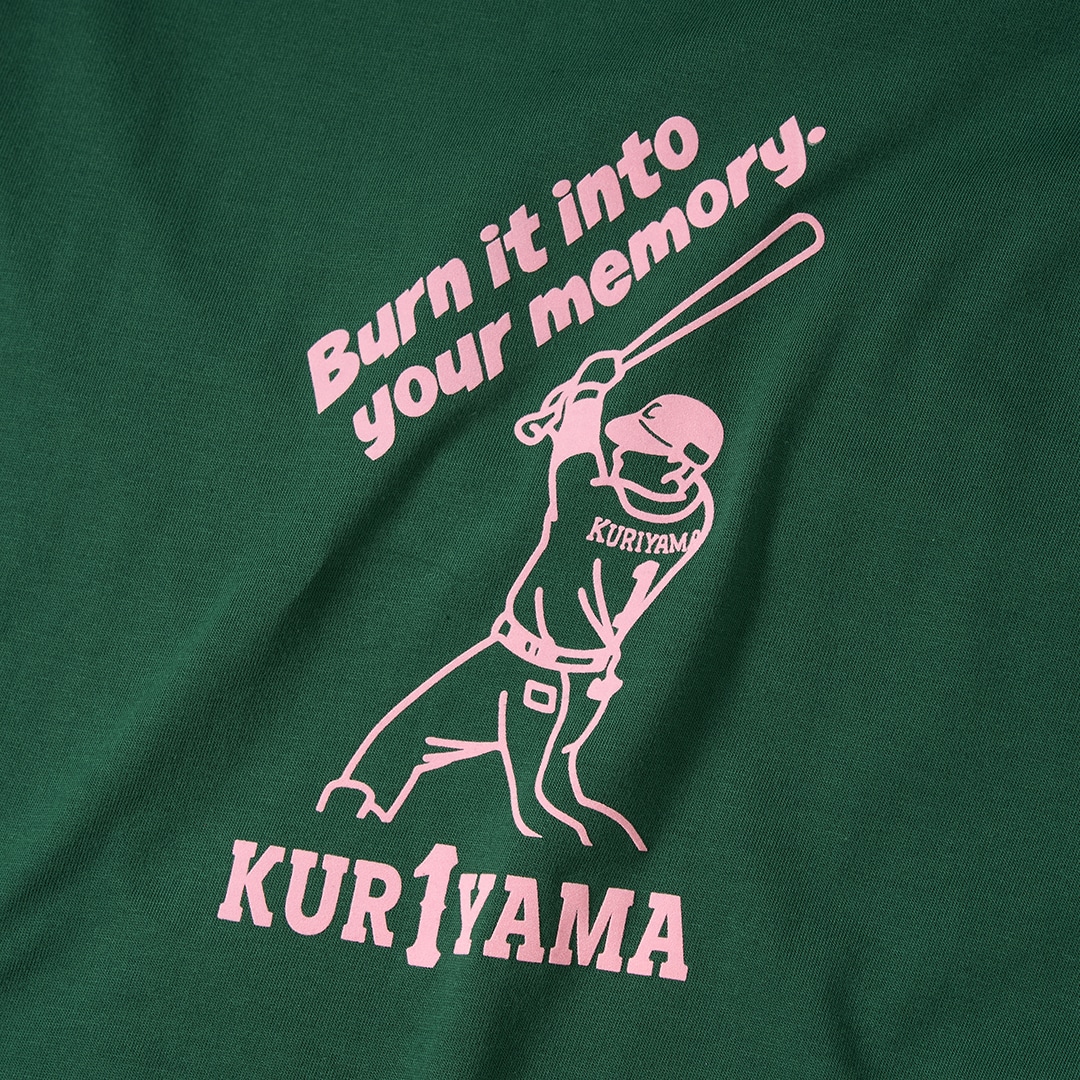 PR1DEグッズ「KUR1YAMA」Tシャツ グリーン(M): Tシャツ | 埼玉西武