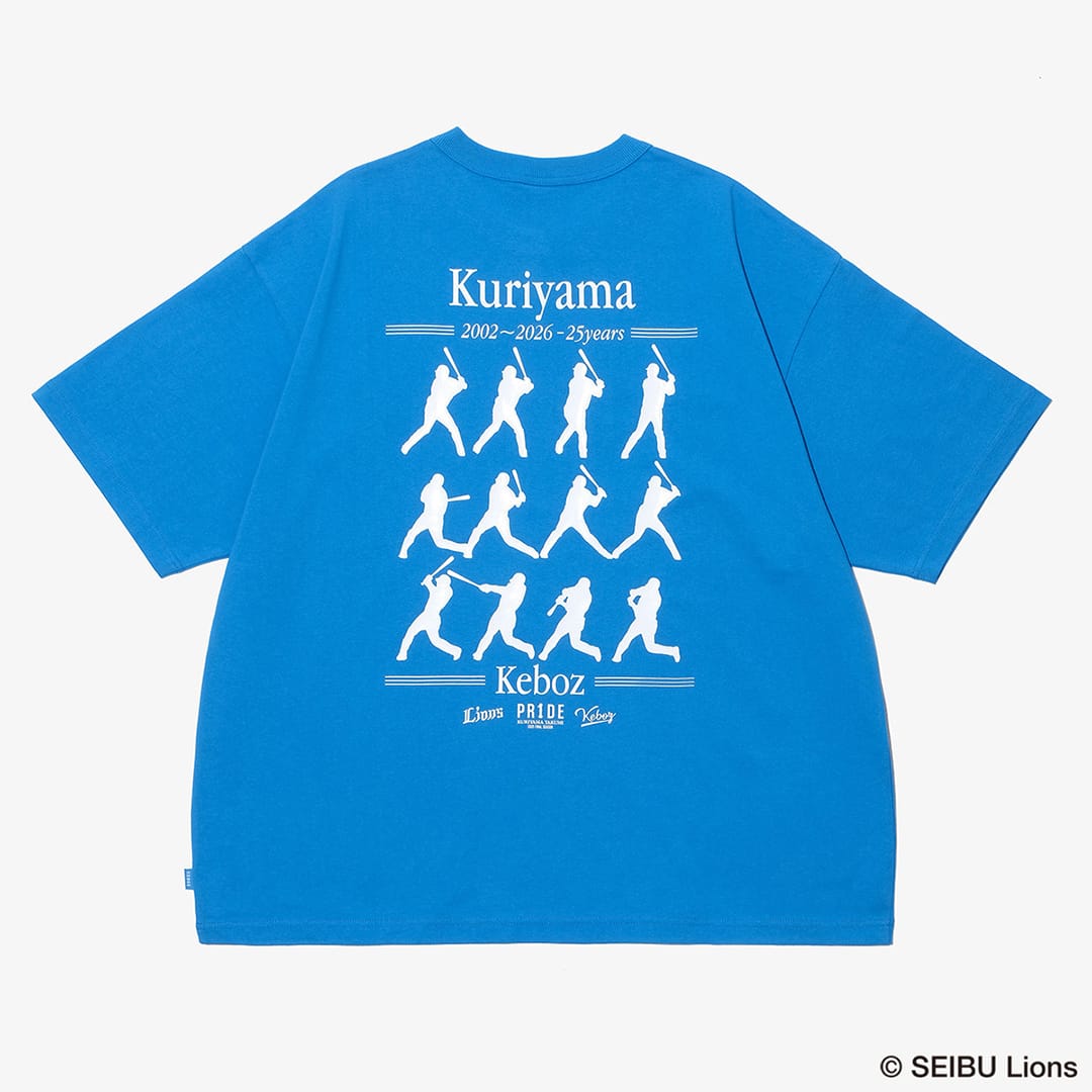 PR1DEグッズ「KEBOZコラボTシャツ」 KURIYAMAシルエット(L): Tシャツ