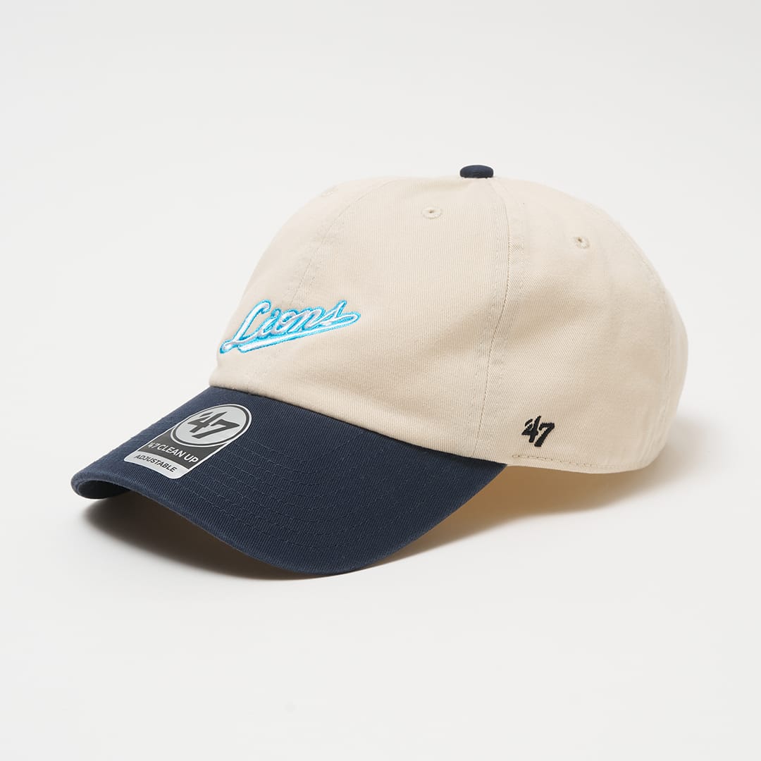 47×LIONS CLEAN UP アオフェス2026ver. NATURAL×NAVY: キャップ | 埼玉