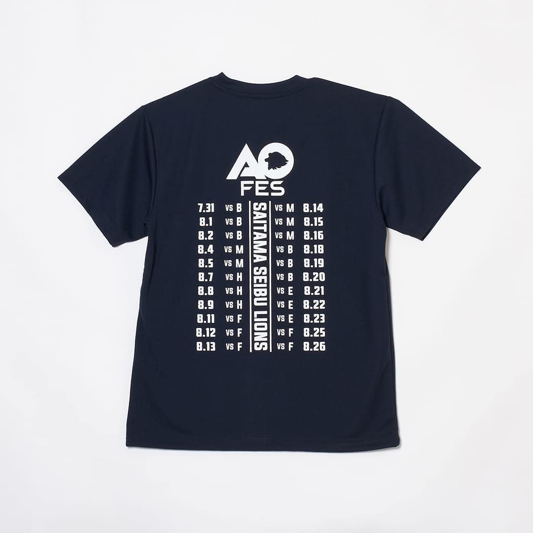 アオフェス2026 デザインTシャツ ネイビー(S): Tシャツ | 埼玉西武