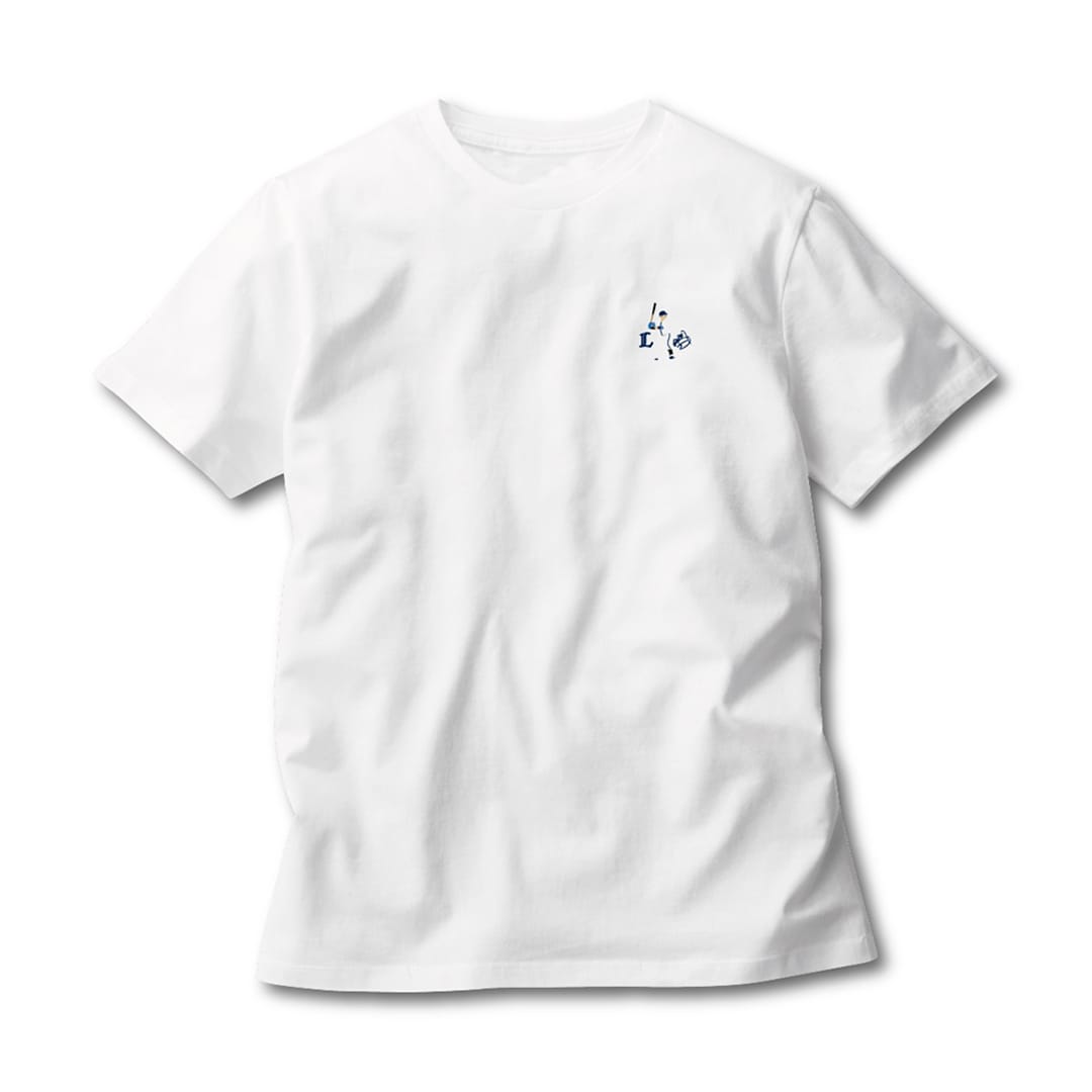 受注生産】プレイヤーズ刺繍グッズ2026 Tシャツ ホワイト(S #1 栗山 巧