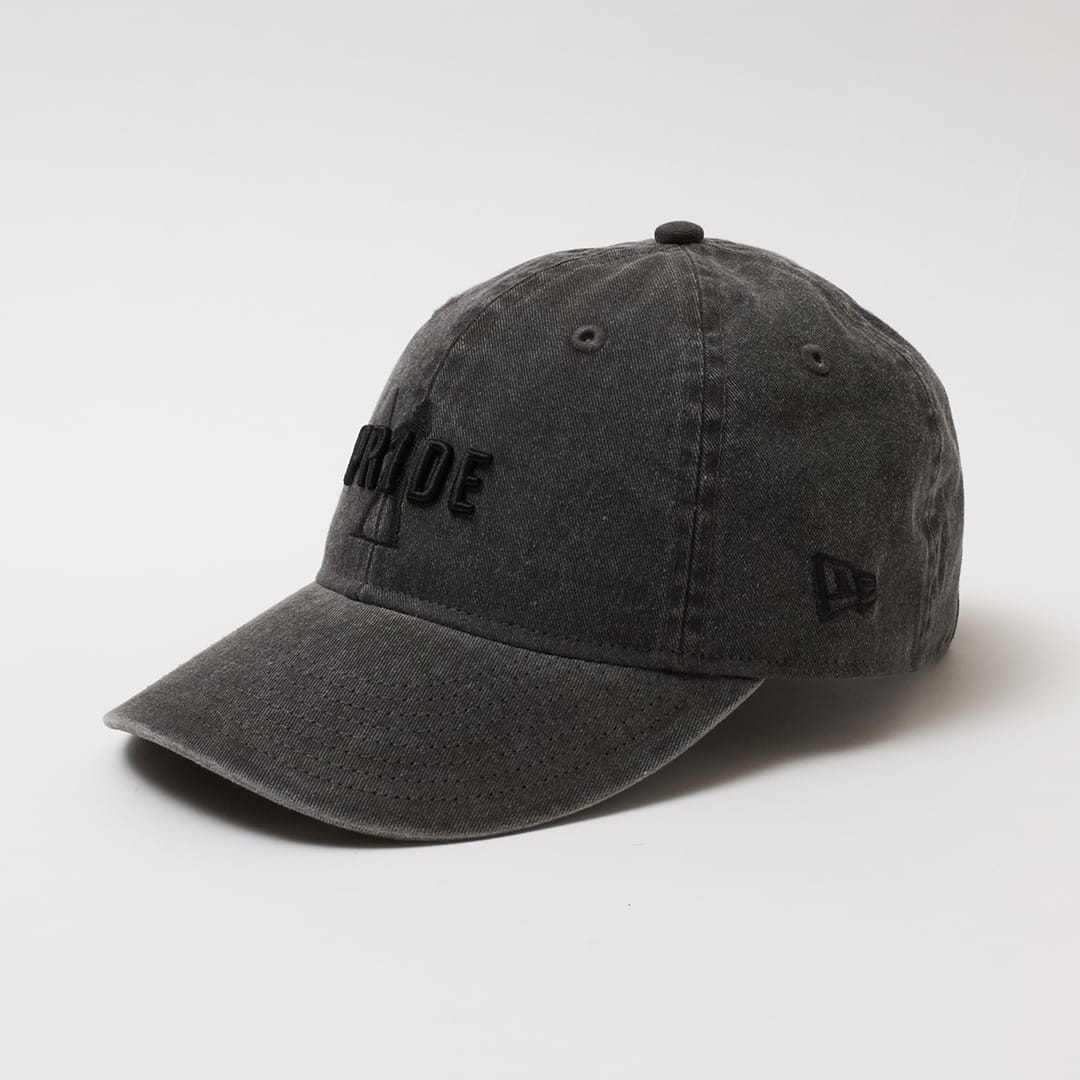 PR1DEグッズ「VISUAL LOGO GOODS」NEW ERA 9THIRTY ACID WASH BLACK