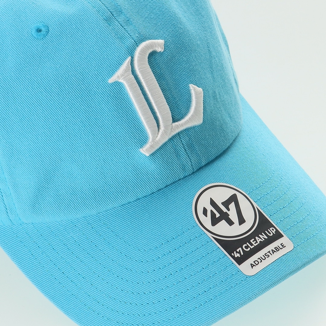 47×LIONS CLEAN UP Caribbean Blue Logo White: キャップ | 埼玉